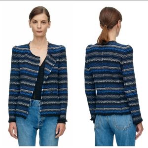 Rebecca Taylor blue and black Tweed blazer